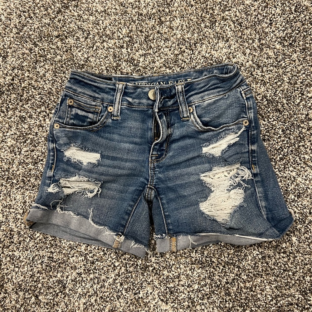 American Eagle jean shorts size 0